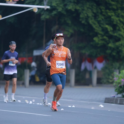 Race photo from KEMLU RUN 2026
