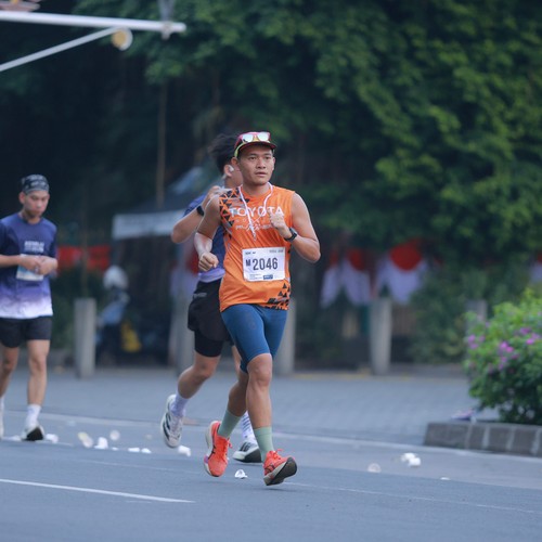 Race photo from KEMLU RUN 2026
