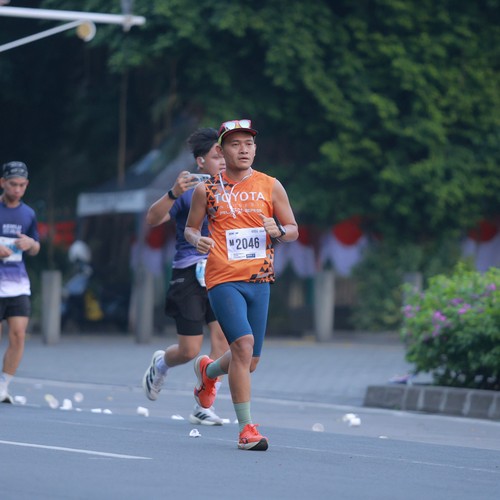 Race photo from KEMLU RUN 2026