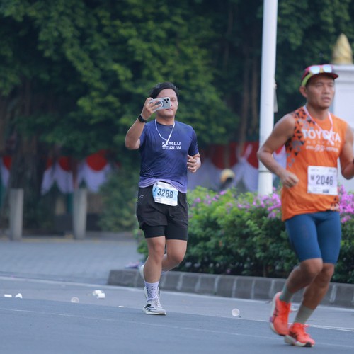 Race photo from KEMLU RUN 2026