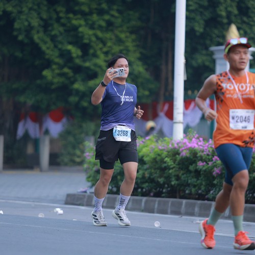 Race photo from KEMLU RUN 2026