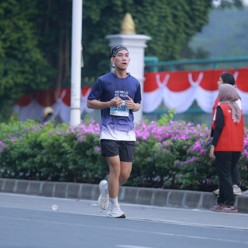Race photo from KEMLU RUN 2026
