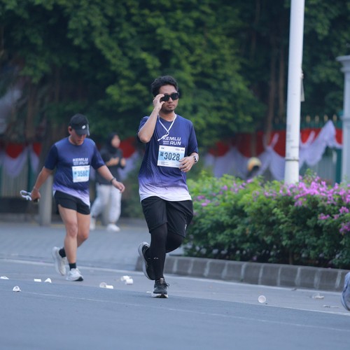 Race photo from KEMLU RUN 2026