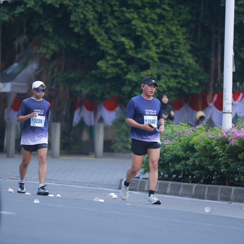 Race photo from KEMLU RUN 2026