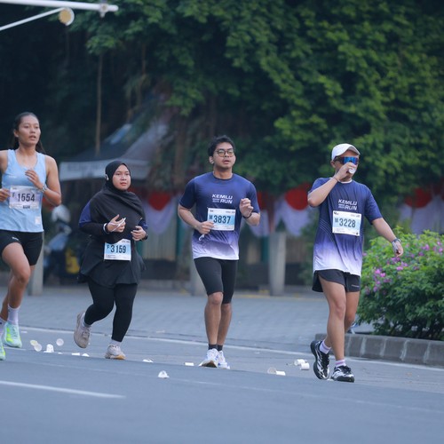 Race photo from KEMLU RUN 2026