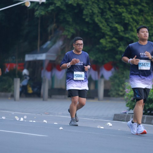 Race photo from KEMLU RUN 2026