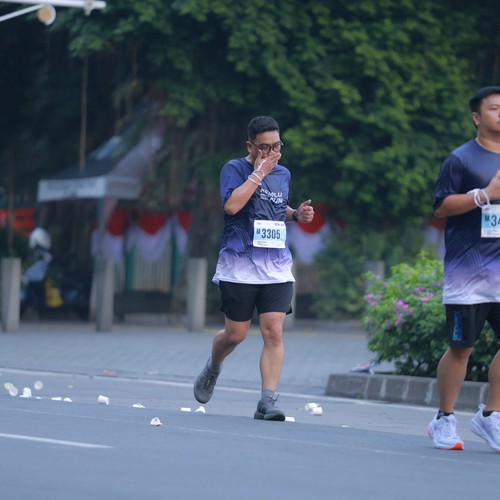 Race photo from KEMLU RUN 2026