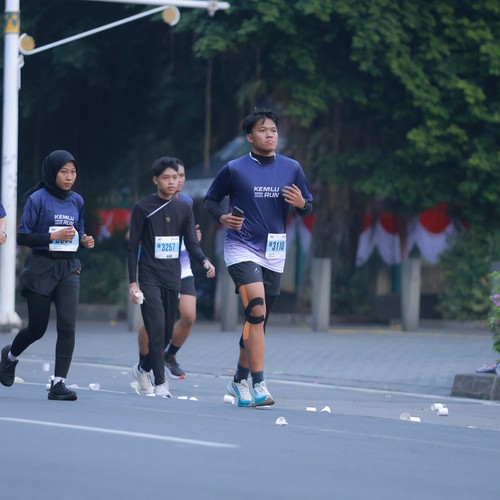 Race photo from KEMLU RUN 2026