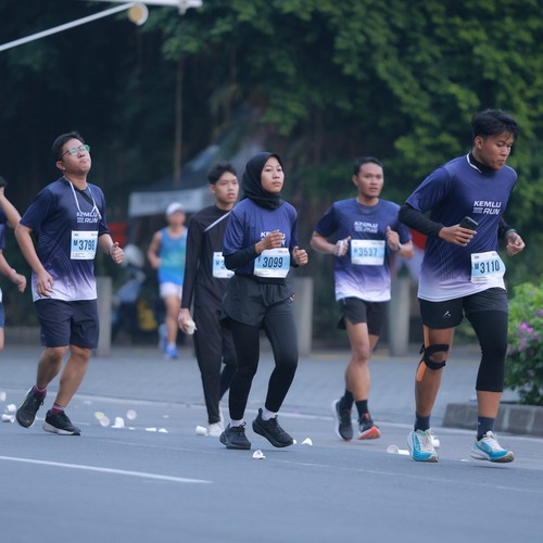 Race photo from KEMLU RUN 2026