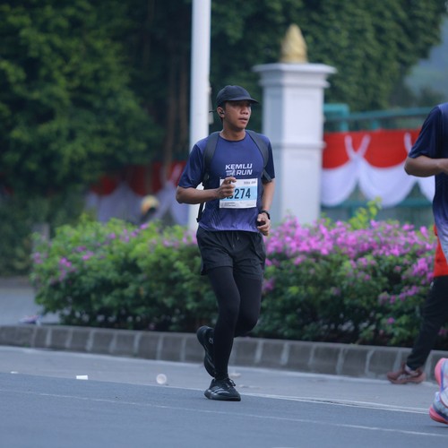 Race photo from KEMLU RUN 2026