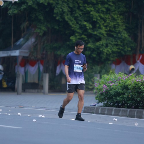 Race photo from KEMLU RUN 2026