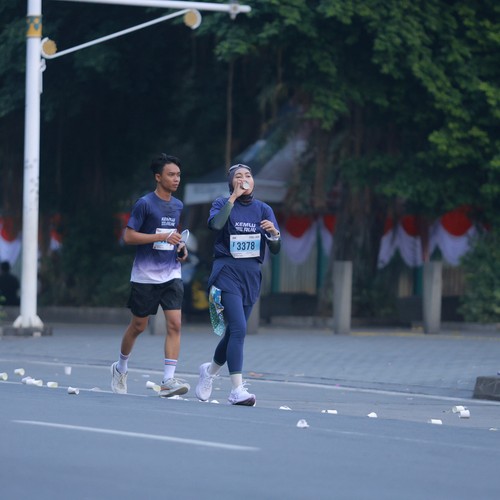 Race photo from KEMLU RUN 2026