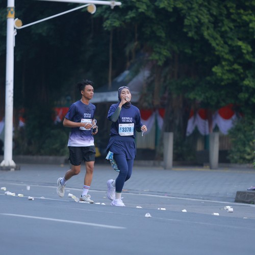 Race photo from KEMLU RUN 2026