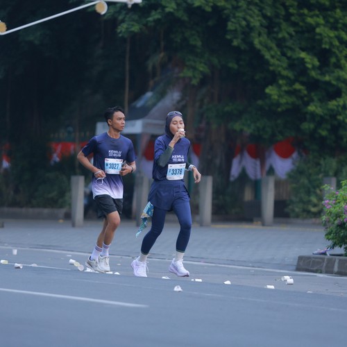 Race photo from KEMLU RUN 2026