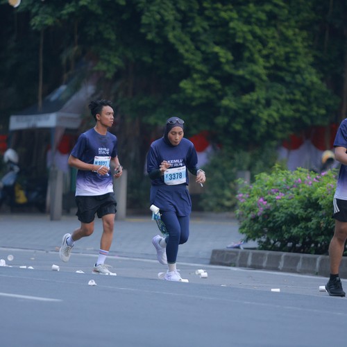 Race photo from KEMLU RUN 2026