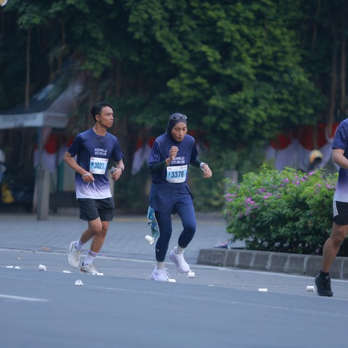 Race photo from KEMLU RUN 2026