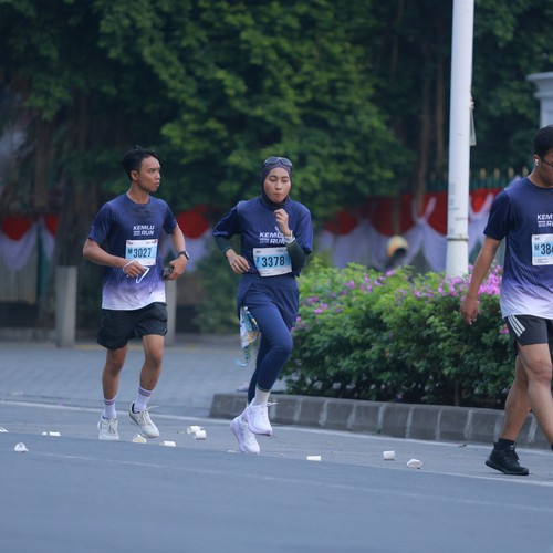Race photo from KEMLU RUN 2026