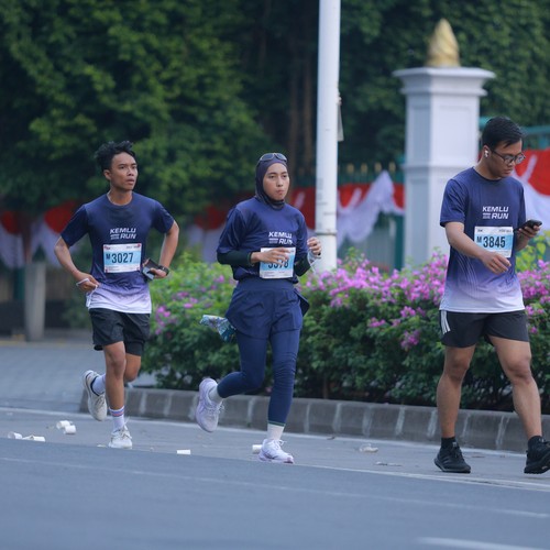 Race photo from KEMLU RUN 2026