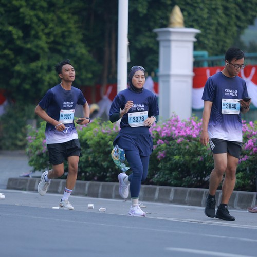 Race photo from KEMLU RUN 2026