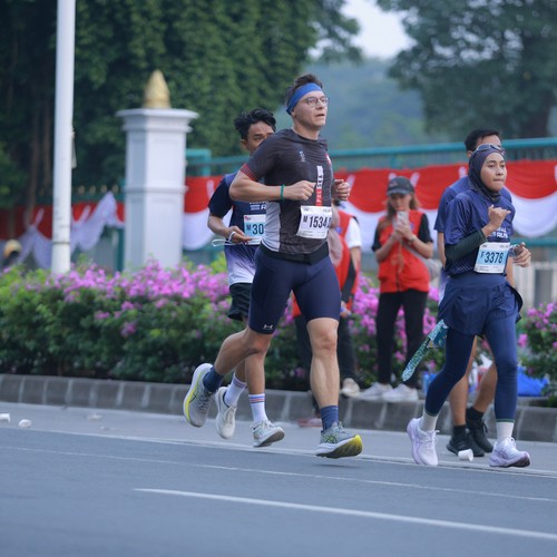 Race photo from KEMLU RUN 2026