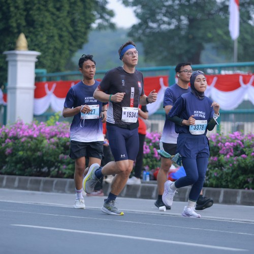 Race photo from KEMLU RUN 2026