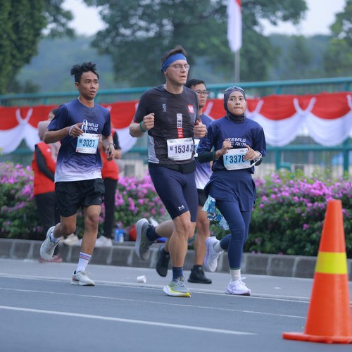 Race photo from KEMLU RUN 2026