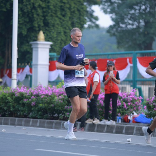 Race photo from KEMLU RUN 2026