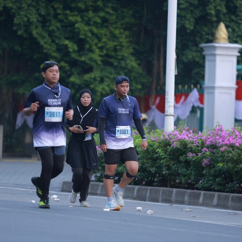 Race photo from KEMLU RUN 2026