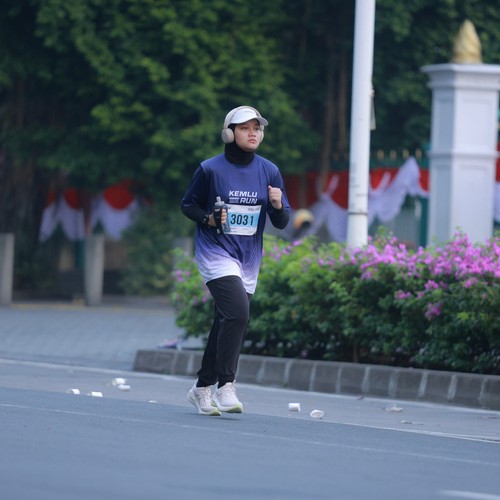Race photo from KEMLU RUN 2026