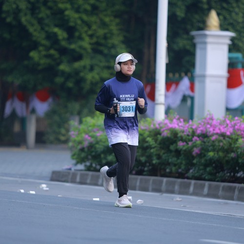 Race photo from KEMLU RUN 2026
