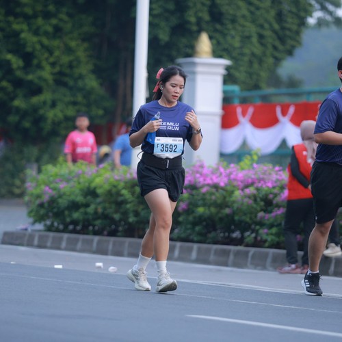 Race photo from KEMLU RUN 2026
