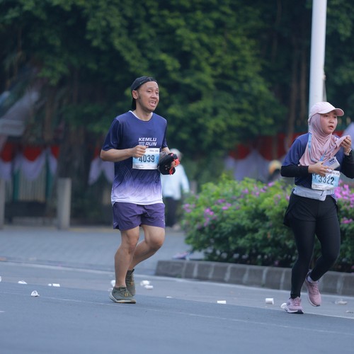 Race photo from KEMLU RUN 2026
