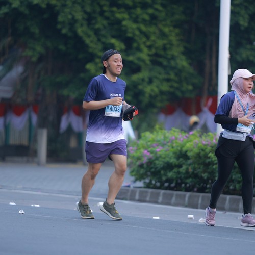 Race photo from KEMLU RUN 2026