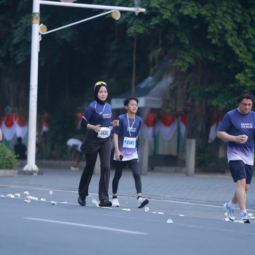 Race photo from KEMLU RUN 2026