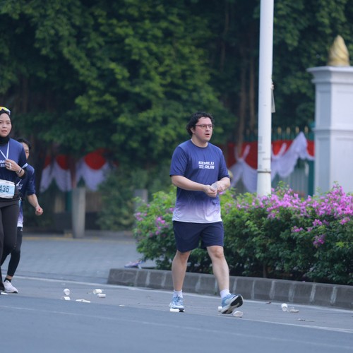 Race photo from KEMLU RUN 2026
