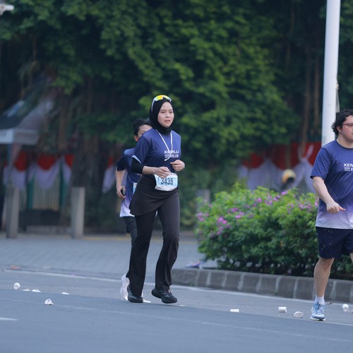 Race photo from KEMLU RUN 2026