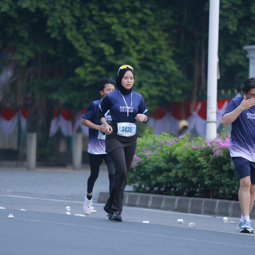 Race photo from KEMLU RUN 2026