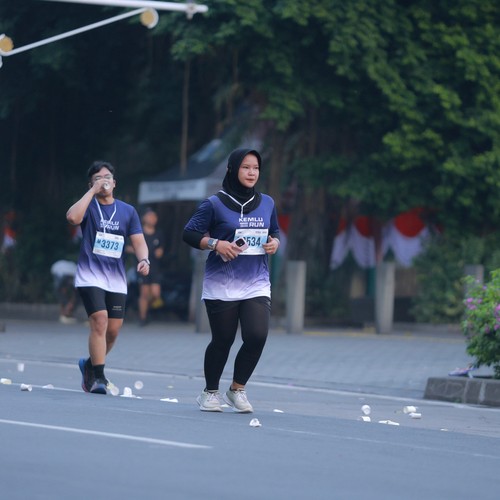 Race photo from KEMLU RUN 2026