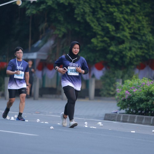 Race photo from KEMLU RUN 2026