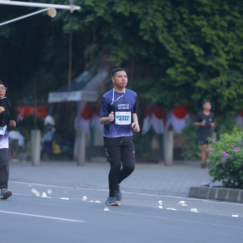 Race photo from KEMLU RUN 2026