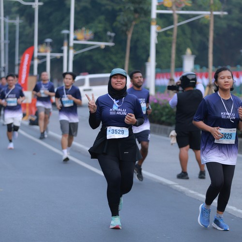 Race photo from KEMLU RUN 2026
