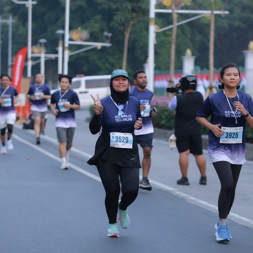 Race photo from KEMLU RUN 2026