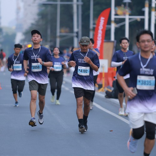 Race photo from KEMLU RUN 2026