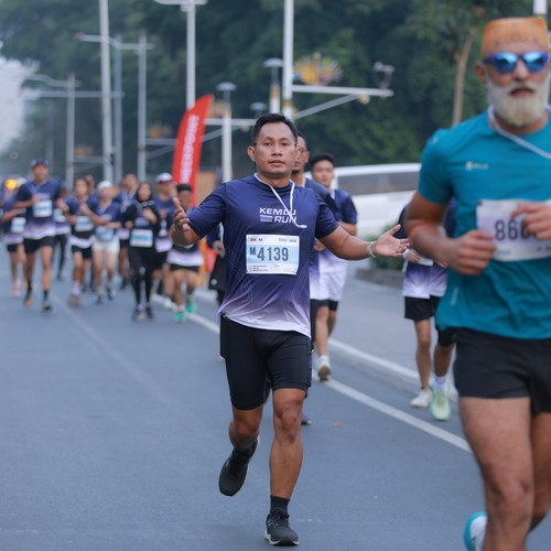 Race photo from KEMLU RUN 2026