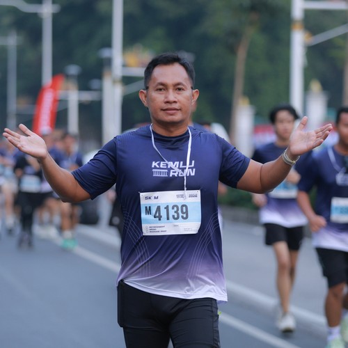 Race photo from KEMLU RUN 2026