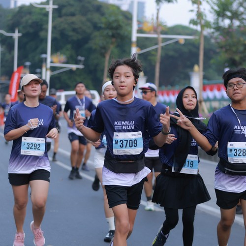 Race photo from KEMLU RUN 2026