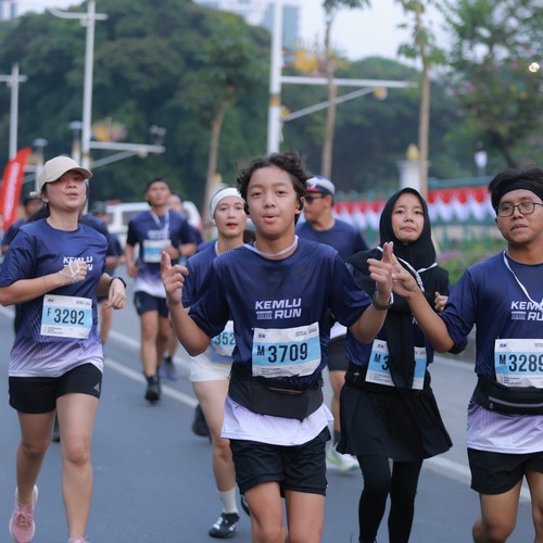 Race photo from KEMLU RUN 2026