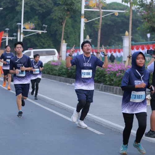 Race photo from KEMLU RUN 2026