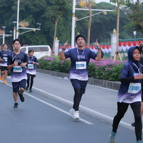Race photo from KEMLU RUN 2026