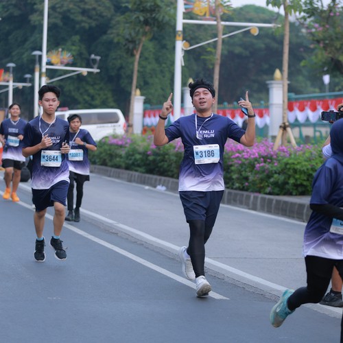 Race photo from KEMLU RUN 2026
